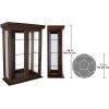 Design Toscano Amesbury Manor Wall Curio Cabinet, Ebony Black(Brown)