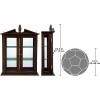 Design Toscano Amesbury Manor Wall Curio Cabinet, Ebony Black(Walnut Amesbury Manor)