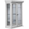 Design Toscano Amesbury Manor Wall Curio Cabinet, Ebony Black(White Country Tuscan)