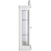Design Toscano Amesbury Manor Wall Curio Cabinet, Ebony Black(White Rosedale Hardwood)