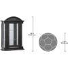 Design Toscano Amesbury Manor Wall Curio Cabinet, Lily White(Black Rosedale Hardwood)