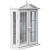 Design Toscano Amesbury Manor Wall Curio Cabinet, Lily White(White Amesbury Manor)