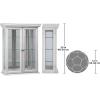 Design Toscano Amesbury Manor Wall Curio Cabinet, Lily White(White Country Tuscan)