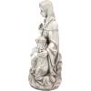 Design Toscano Anne with Young Mother Mary Holy Religious Garden Statue, 12 inches wide, 21 inches tall, Cast Stone Resin, Antique Stone Finish