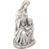 Design Toscano Anne with Young Mother Mary Holy Religious Garden Statue, 12 inches wide, 21 inches tall, Cast Stone Resin, Antique Stone Finish