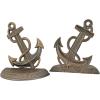 Design Toscano Arthurian Knight Bookends,Grey Stone,8 Inch, Set of Two(Maritime Anchor)