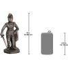 Design Toscano Arthurian Knight Bookends,Grey Stone,8 Inch, Set of Two(Medieval Knight)