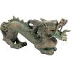 Design Toscano Asian Dragon of the Great Wall Garden Statue, Large 29 Inch Long, Cast Stone Resin, Green Bronze Verdigris Finish(Bronze Verdigris Finish)