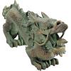 Design Toscano Asian Dragon of the Great Wall Garden Statue, Large 29 Inch Long, Cast Stone Resin, Green Bronze Verdigris Finish(Bronze Verdigris Finish)