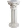 Design Toscano Athena Corinthian Furniture Pedestal Column Plant Stand, 16 Inches Wide, 16 Inches Deep, 33 Inches High, Handcast Polyresin, Antique Stone Finish(Antique Stone Finish)