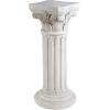 Design Toscano Athena Corinthian Furniture Pedestal Column Plant Stand, 16 Inches Wide, 16 Inches Deep, 33 Inches High, Handcast Polyresin, Antique Stone Finish(Antique Stone Finish)