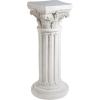 Design Toscano Athena Corinthian Furniture Pedestal Column Plant Stand, 16 Inches Wide, 16 Inches Deep, 33 Inches High, Handcast Polyresin, Antique Stone Finish(Antique Stone Finish)