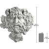 Design Toscano Bacchus, God of Wine Greenman Wall Sculpture: Large(Large  19 Inch)