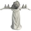 Design Toscano Basking in Glory Little Girl with Birds Outdoor Garden Statue, Large, 29 inches tall, Cast Stone Resin, Two Tone Stone Finish(Handcast Polyresin  Two Tone Stone Finish)