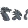 Design Toscano Benevolent Dragon Asian Garden Statue, 27 Inch, Resin, Gray Stone Finish(Dragon of Falkenberg)