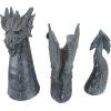 Design Toscano Benevolent Dragon Asian Garden Statue, 27 Inch, Resin, Gray Stone Finish(Dragon of Falkenberg)