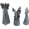 Design Toscano Benevolent Dragon Asian Garden Statue, 27 Inch, Resin, Gray Stone Finish(Dragon of Falkenberg)