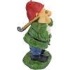 Design Toscano Bigey Burt Funny Golfing Garden Gnome Statue, 12 inch, Polyresin, Full Color(Bogey Burt)