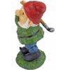 Design Toscano Bigey Burt Funny Golfing Garden Gnome Statue, 12 inch, Polyresin, Full Color(Bogey Burt)