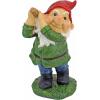 Design Toscano Bigey Burt Funny Golfing Garden Gnome Statue, 12 inch, Polyresin, Full Color(Bogey Burt)