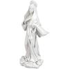 Design Toscano Blessed Virgin Mary Bonded Marble Resin Statue: Large,White(Virgin Mary on Cloud Large)