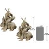 Design Toscano Bunched Bunnies Cast Iron Statue, Bronze(Set of 2)