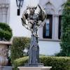 Design Toscano CL4187 Raptor, Gargoyle Surveyor of the Realm Sculpture,two tone stone