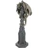 Design Toscano CL4187 Raptor, Gargoyle Surveyor of the Realm Sculpture,two tone stone