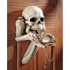 Design Toscano CL6762 Beggar for Souls Skeleton Wall Sculpture, 12 Inch, Faux Bone Finish
