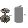 Design Toscano CL68401 Industrial Steampunk Dual Gear Pen Holder, Antique Gold(Holder)