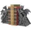 Design Toscano Castle Dragon Gothic Decor Decorative Bookend Statues, 8 Inch, Set of Two, Polyresin, Grey Stone(Single)