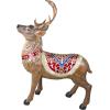 Design Toscano Christmas Decorations – Santa Claus North Pole Illuminated LED Reindeer Statue – Holiday Decor