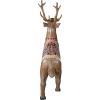 Design Toscano Christmas Decorations – Santa Claus North Pole Illuminated LED Reindeer Statue – Holiday Decor