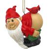 Design Toscano Christmas Ornament – Loonie Moonie Gnome, Garden Gnomes Figurine Statue, 2 Inch