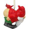 Design Toscano Christmas Ornament – Loonie Moonie Gnome, Garden Gnomes Figurine Statue, 2 Inch