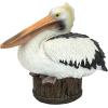 Design Toscano Coastal Decor Ocean’s Perch Pelicans Garden Bird Statue, 9 Inch Wide, 24 Inch Tall, Cast Stone Resin, Full Color Finish(Dock of the Bay)