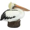 Design Toscano Coastal Decor Ocean’s Perch Pelicans Garden Bird Statue, 9 Inch Wide, 24 Inch Tall, Cast Stone Resin, Full Color Finish(Dock of the Bay)