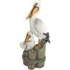 Design Toscano Coastal Decor Ocean’s Perch Pelicans Garden Bird Statue, 9 Inch Wide, 24 Inch Tall, Cast Stone Resin, Full Color Finish(Oceans Perch)