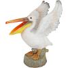 Design Toscano Coastal Decor Ocean’s Perch Pelicans Garden Bird Statue, 9 Inch Wide, 24 Inch Tall, Cast Stone Resin, Full Color Finish(Oceanside)