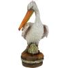 Design Toscano Coastal Decor Ocean’s Perch Pelicans Garden Bird Statue, 9 Inch Wide, 24 Inch Tall, Cast Stone Resin, Full Color Finish(Pier 51)