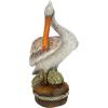 Design Toscano Coastal Decor Ocean’s Perch Pelicans Garden Bird Statue, 9 Inch Wide, 24 Inch Tall, Cast Stone Resin, Full Color Finish(Pier 51)