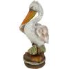Design Toscano Coastal Decor Ocean’s Perch Pelicans Garden Bird Statue, 9 Inch Wide, 24 Inch Tall, Cast Stone Resin, Full Color Finish(Pier 51)