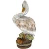 Design Toscano Coastal Decor Ocean’s Perch Pelicans Garden Bird Statue, 9 Inch Wide, 24 Inch Tall, Cast Stone Resin, Full Color Finish(Pier 51)
