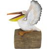 Design Toscano Coastal Decor Ocean’s Perch Pelicans Garden Bird Statue, 9 Inch Wide, 24 Inch Tall, Cast Stone Resin, Full Color Finish(Splash)