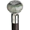 Design Toscano Cobra Pewter Walking Stick(Green Sphere Gentleman’s Walking Stick)
