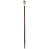 Design Toscano Cobra Pewter Walking Stick(Heraldic Lion Pewter Handle and Hardwood Cane)