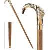 Design Toscano Cobra Pewter Walking Stick(Lion Brass Handle and Hardwood Cane)