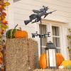 Design Toscano Crescent moon Vampire Bats Metal Weathervane: Roof Mount(Witch Garden Stake)