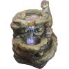 Design Toscano DW97060 Water Fountain with LED Light – Bright Waters Otters Garden Decor Fountain – Outdoor Water Feature,antique stone(Bright Waters Otters)