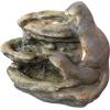 Design Toscano DW97060 Water Fountain with LED Light – Bright Waters Otters Garden Decor Fountain – Outdoor Water Feature,antique stone(Bright Waters Otters)